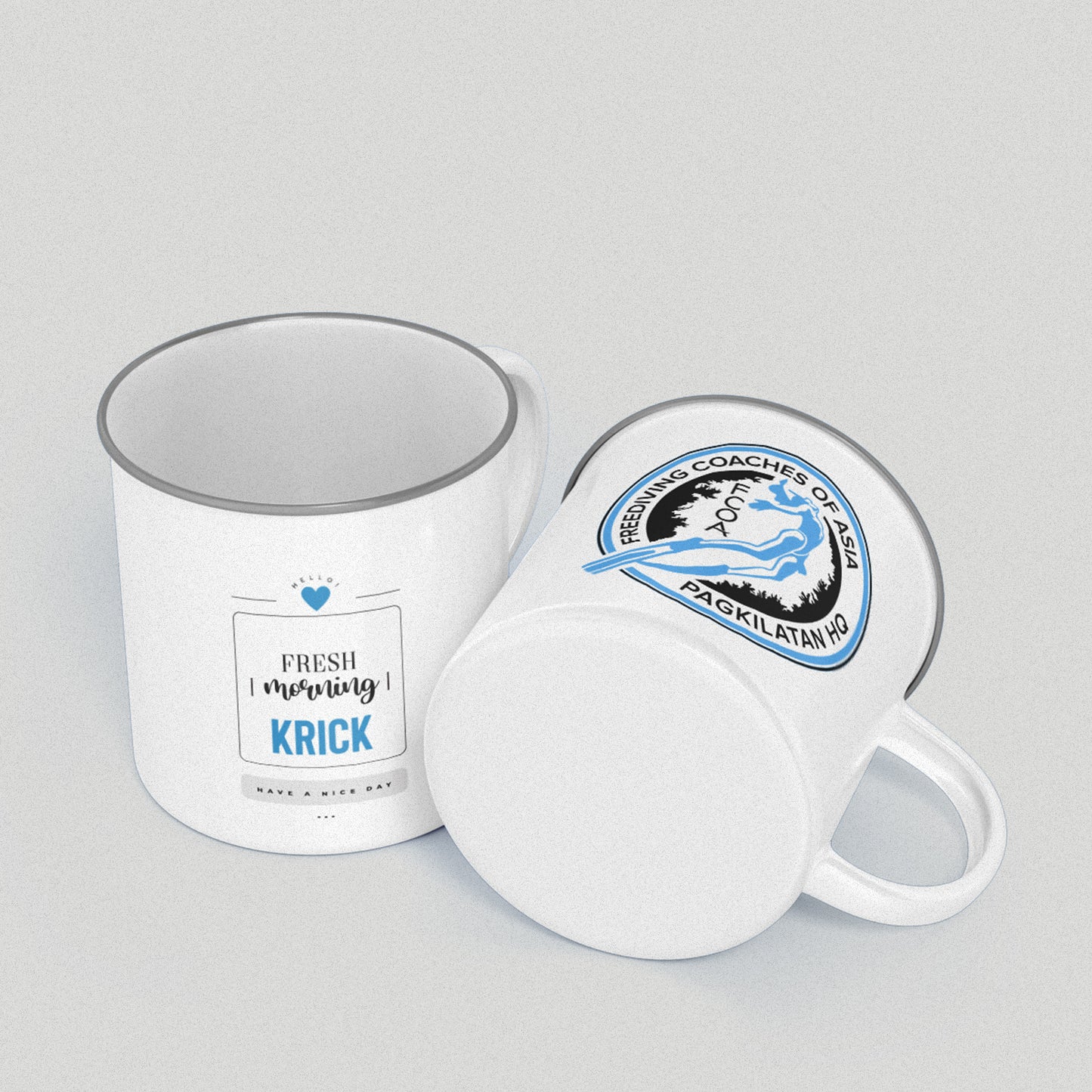 Custom Enamel Mug | made by MADKAHUNA